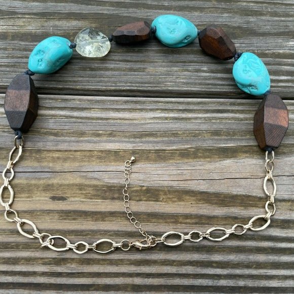 Nordstrom Women Necklace Multi Color WoodPlastic Beads Ladies Jewelry New - Picture 9 of 10